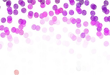 Light Purple vector template with circles.