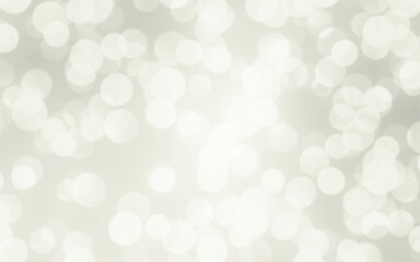 White and silver blur abstract background with bokeh lights for background and wallpaper Christmas.