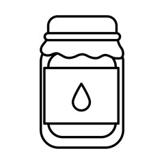 icon of honey jar icon, line style