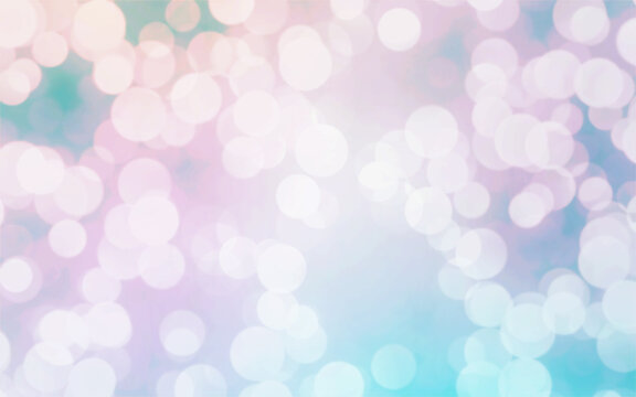Colorful abstract background with pastel bokeh lights for background and wallpaper