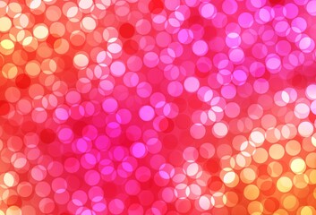 Light Pink, Yellow vector pattern with spheres.