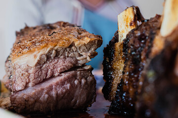 asado típico argentina costilla carne matambre a las brasas 