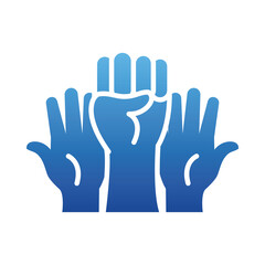 Obraz premium revolutions hands icon, gradient style