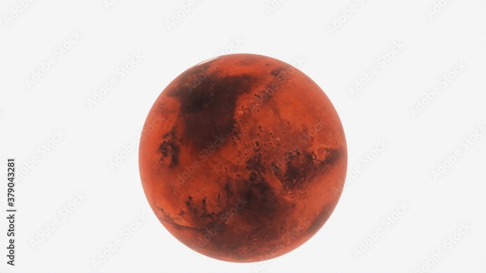 Poster a computer generated close-up of the planet mars with shine. 3d rendering of realistic cosmic backgr