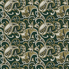 traditional Indian paisley pattern on   background