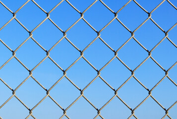 Fototapeta premium フェンス 空 素材