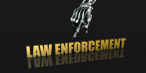 Naklejka premium Law enforcement Industry