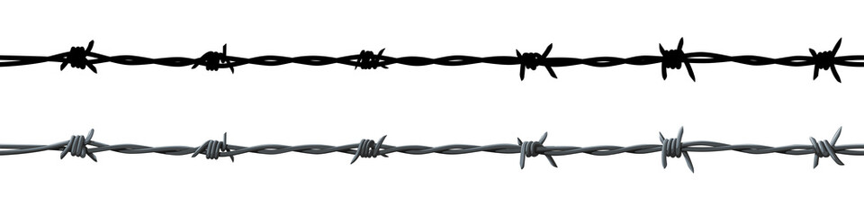 Barbed wire seamless vector illustration