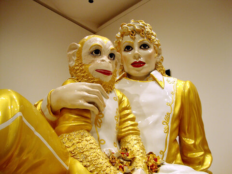 Jeff Koons - Michael Jackson And Bubbles Porcelain Sculptures