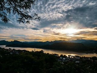Luang Prabang Sunset on the Mekong
