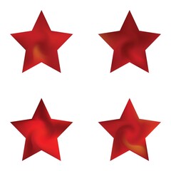 Kit of pentagram gradient backgrounds.