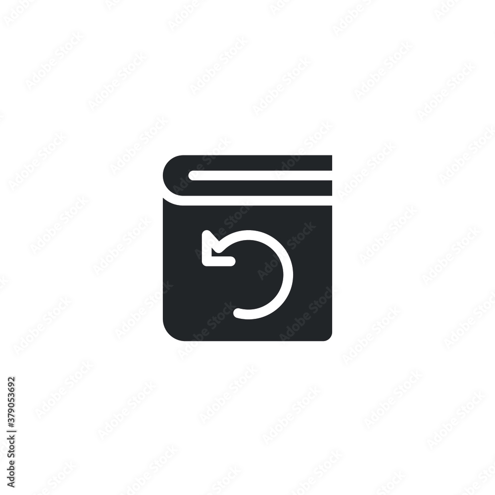 Poster update file, direction document with next or upper symbol solid icon. reload and reset data. synchro