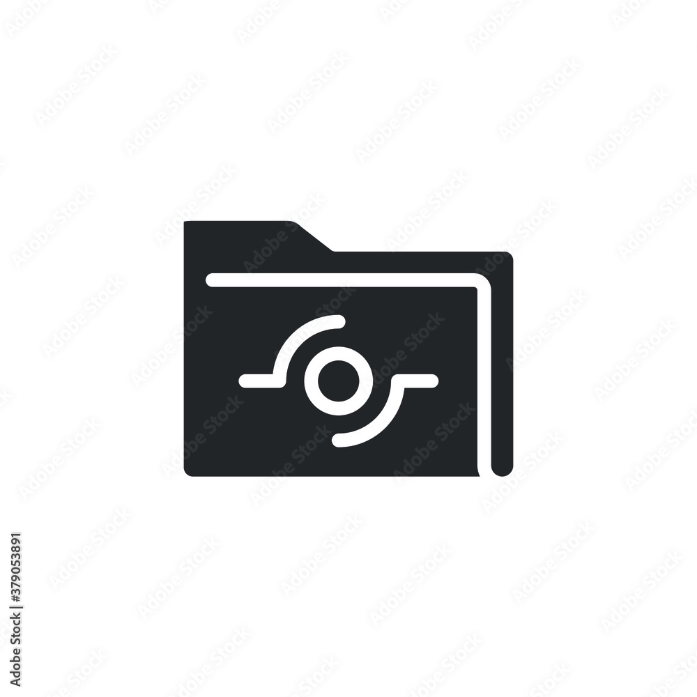 Poster documents folder for public share icon. file computing directory. data management storage. documenta
