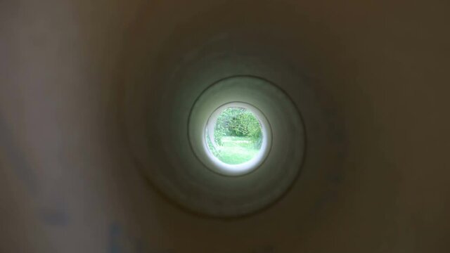 An inside look of the paper towel roll 