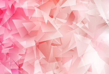Obraz premium Light Red vector polygonal background.