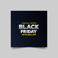 Black friday sale special discount banner design