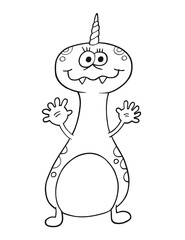 Cute Monster Vector Illustration Art