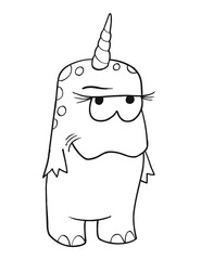 Cute Monster Vector Illustration Art