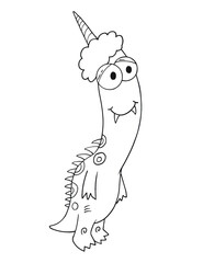 Cute Monster Vector Illustration Art