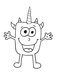 Cute Monster Vector Illustration Art