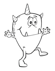 Cute Monster Vector Illustration Art