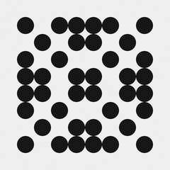 Abstract Cross Pattern Dots Logo generative computational art illustration