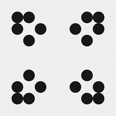 Abstract Cross Pattern Dots Logo generative computational art illustration