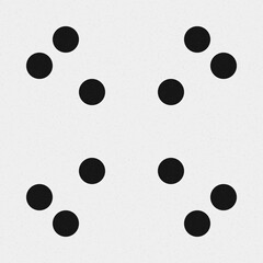 Abstract Cross Pattern Dots Logo generative computational art illustration