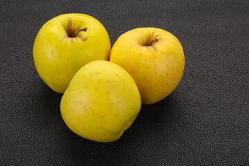 Yellow ripe apples