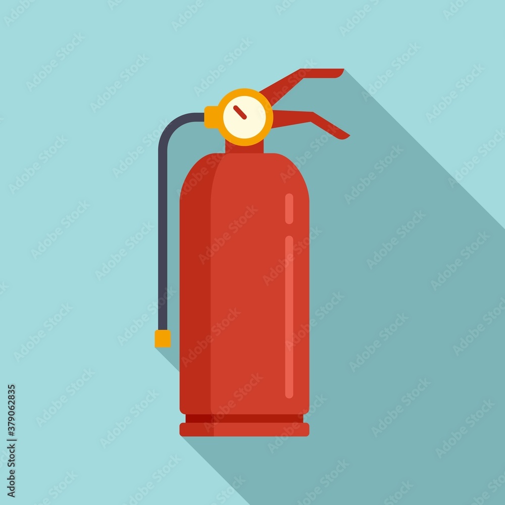 Poster Fire extinguisher tool icon. Flat illustration of fire extinguisher tool vector icon for web design