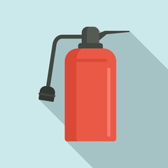 Fire extinguisher safety icon. Flat illustration of fire extinguisher safety vector icon for web design