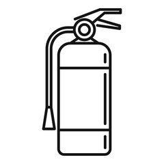Fire extinguisher icon. Outline fire extinguisher vector icon for web design isolated on white background
