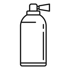 Fire extinguisher car icon. Outline fire extinguisher car vector icon for web design isolated on white background