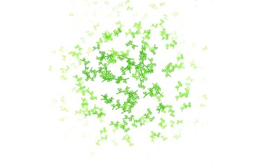 Light Green vector abstract design with branches.