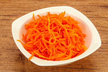 Korean carrot in the bowl