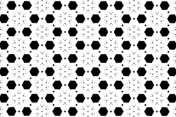 Ornament with elements of black and white colors.