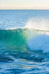 Naklejka na ściany i meble Beautiful ocean waves in Australia