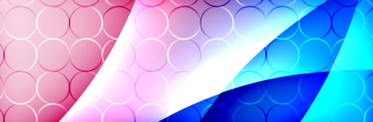 Fluid gradient neon color waves, vector abstract background