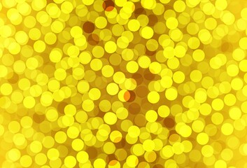 Dark Yellow vector template with circles.