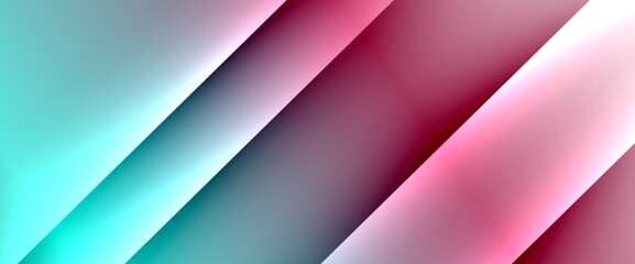 Obraz premium Fluid gradients with dynamic diagonal lines abstract background. Bright colors with dynamic light and shadow effects. Vector wallpaper or poster
