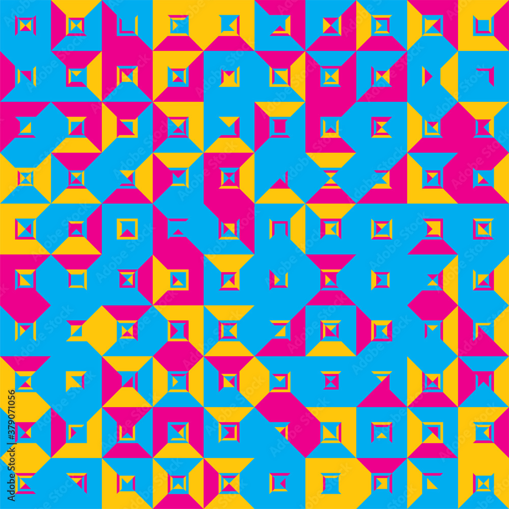 Poster seamless pattern geometric. colorful abstract background. vector design