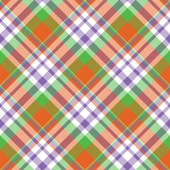 Tartan scotland seamless plaid pattern vector. Retro background fabric. Vintage check color square geometric texture.