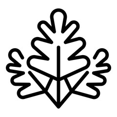 Obraz premium Parsley icon. Outline parsley vector icon for web design isolated on white background