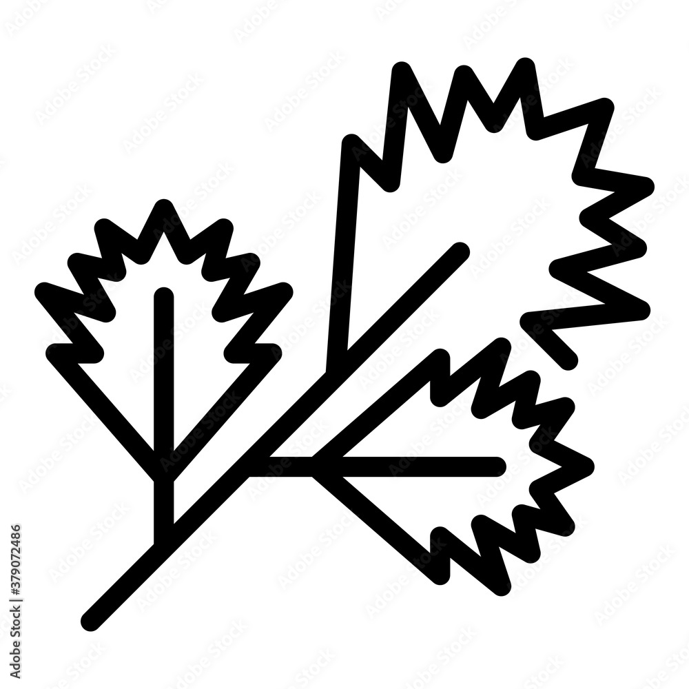 Aufkleber parsley spice icon. outline parsley spice vector icon for web design isolated on white background