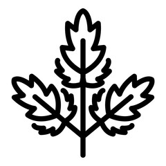 Parsley ingredient icon. Outline parsley ingredient vector icon for web design isolated on white background