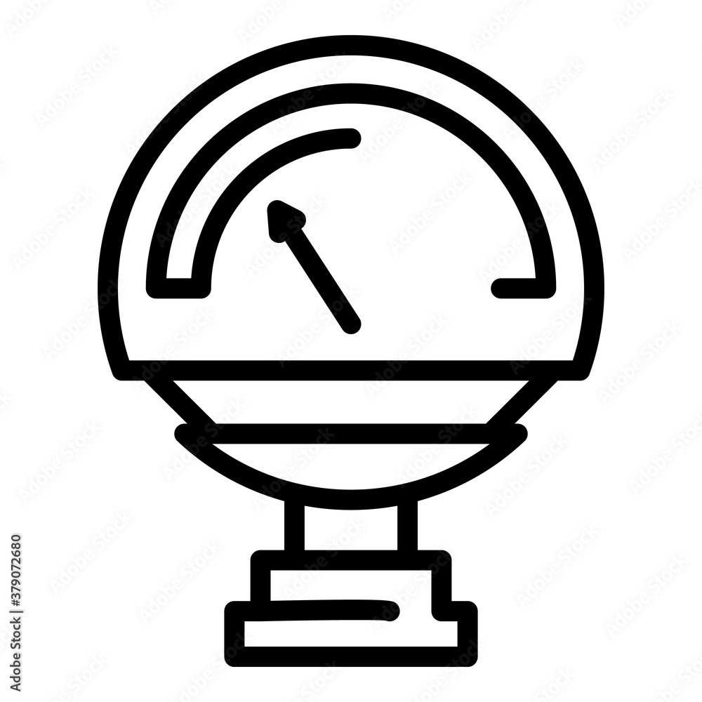 Poster manometer valve icon. outline manometer valve vector icon for web design isolated on white backgroun
