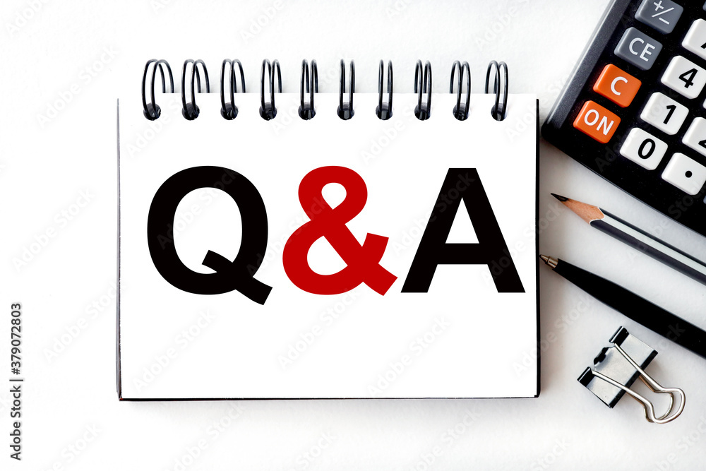Poster questions and answers. questions and answers. i can bring your ad on wednesday. text on white paper 