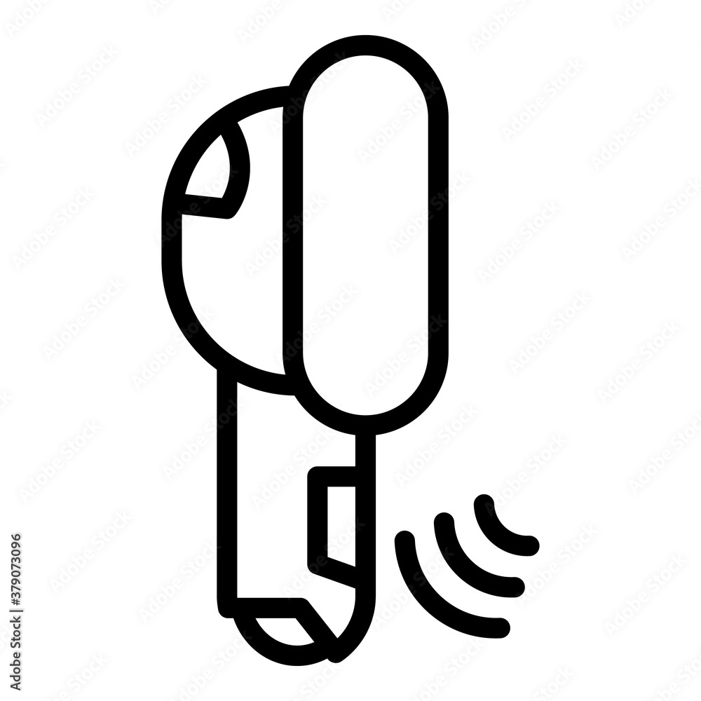Aufkleber headset wireless icon. outline headset wireless vector icon for web design isolated on white backgro