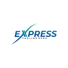 Fototapeta premium express logo icon vector isolated