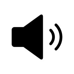 Music sound icon, audio volume symbol. Vector illustration graphic for app, web and media